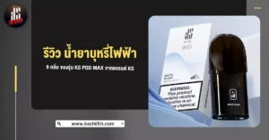 รีวิว น้ำยาบุหรี่ไฟฟ้า 9 กลิ่น ของรุ่น KS Pod Max จากแบรนด์ KS